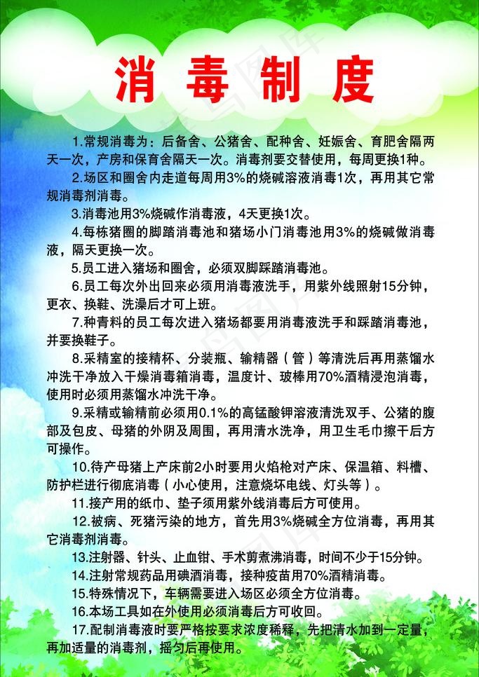 猪场制度图片