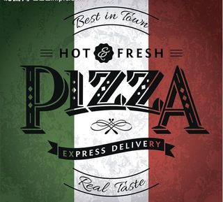 披萨广告设计图片
