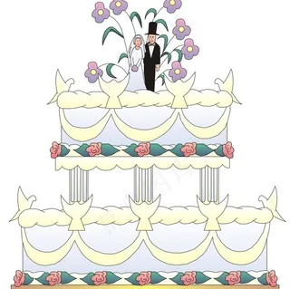 结婚蛋糕图片