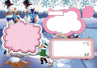 小雪小报冬天节气养生小报模板