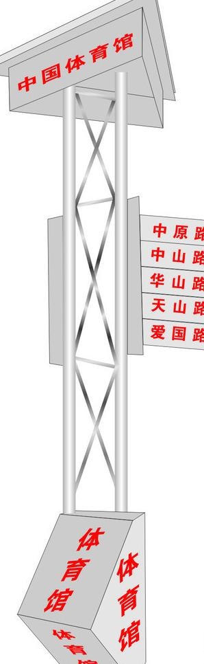 路牌图片cdr矢量模版下载