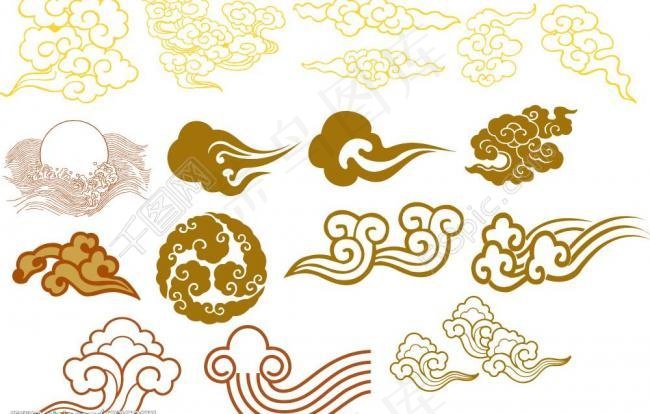 云纹图片cdr矢量模版下载