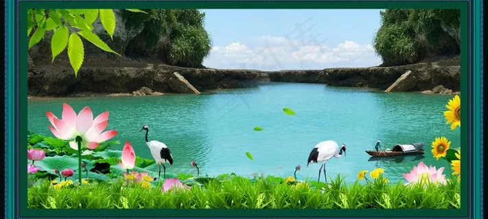 家居装饰风景画图片