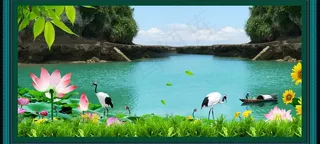 家居装饰风景画图片