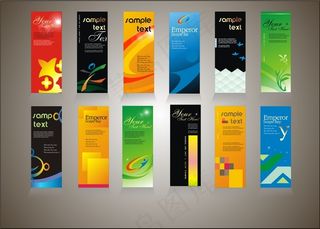 时尚简约条幅矢量素材 CDR