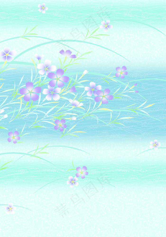 春天底纹花纹素材