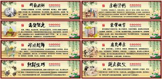 中华传统美德展板psd素材