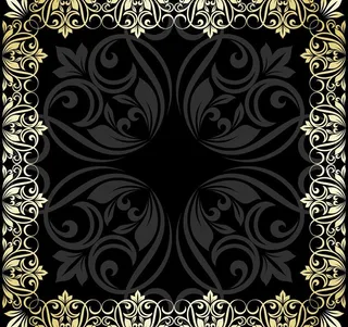 欧式花纹背景图片
