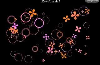 黄色圆圈花朵动画