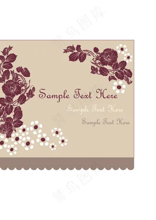 婚礼邀请卡片矢量素材婚礼邀请卡卡通背景