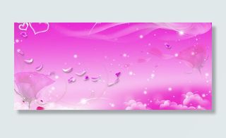 紫色婚纱模板背景浪漫情人节图片