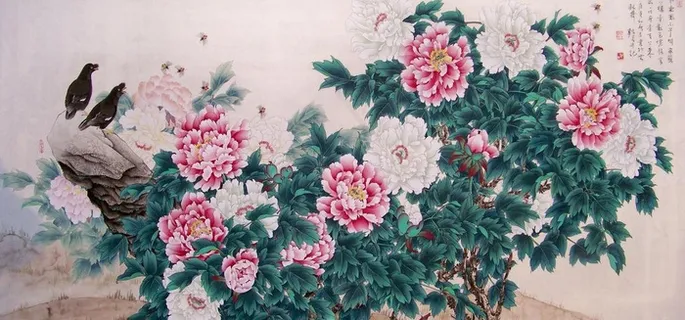 国画牡丹图片 国画牡丹图片