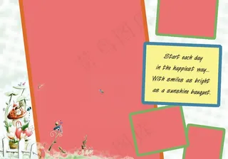 春天的温度-儿童相册PSD分层模板