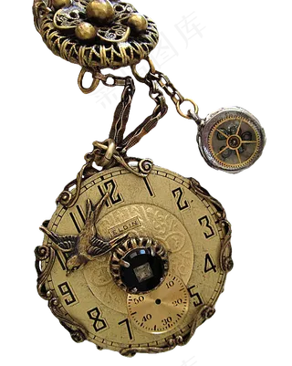 欧式怀表素材分层免扣大图