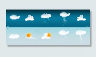 天气预报图标素材分层免扣