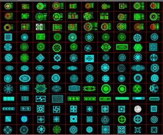 300种地面拼花CAD图库