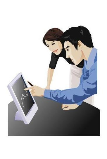 办公人物矢量图