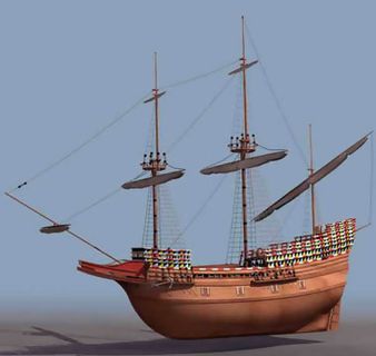 古代战舰3D兵器模型（带材质）免费...