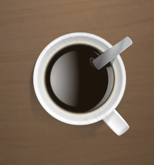 简洁咖啡杯psd模版下载