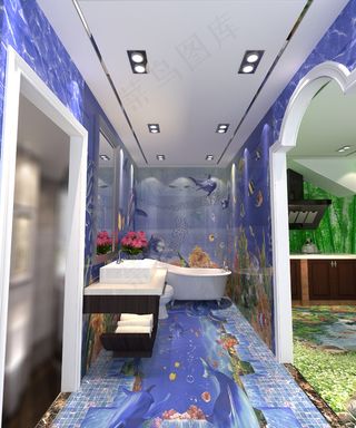 爱丽舍3D晶彩石卫生间设计