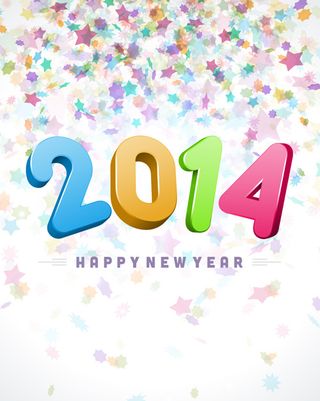 2014立体字矢量背景图