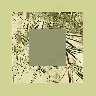墨迹古典花纹相框图片