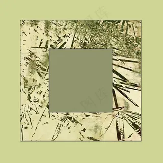 墨迹古典花纹相框图片