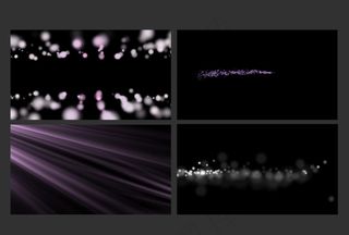紫色粒子光线特效
