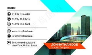 公司名片版式创意设计PSD源文件