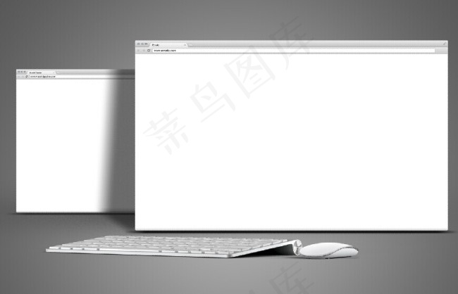 浏览器内网页截图效果展示设计模版