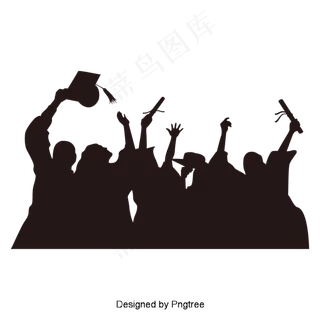 矢量研究生照片剪影元素矢量研究生照片剪影元素