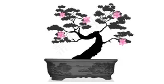 水墨盆栽flash动画