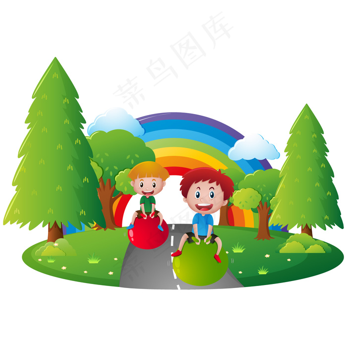 绿色背景矢量图