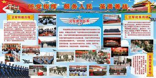 部队文化墙展板