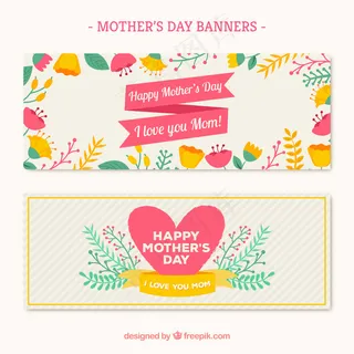 花母亲节的旗帜