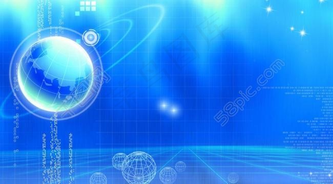 蓝色科技地球背景图片