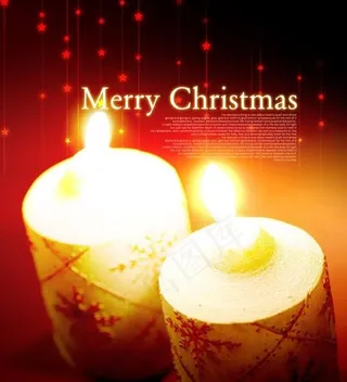 温馨圣诞烛光圣诞PSD素材