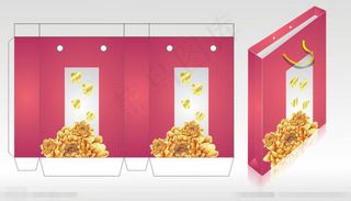 端午节月饼包装手提袋矢量素材