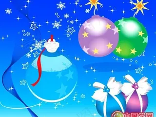 2款卡通风格圣诞节背景矢量素材