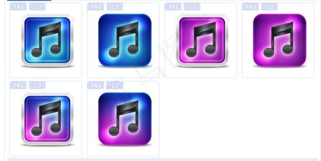 音乐按钮系列图标下载