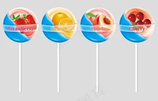 水果棒糖图片