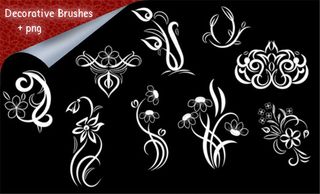 手绘炫彩花纹、纹饰印花Photos...