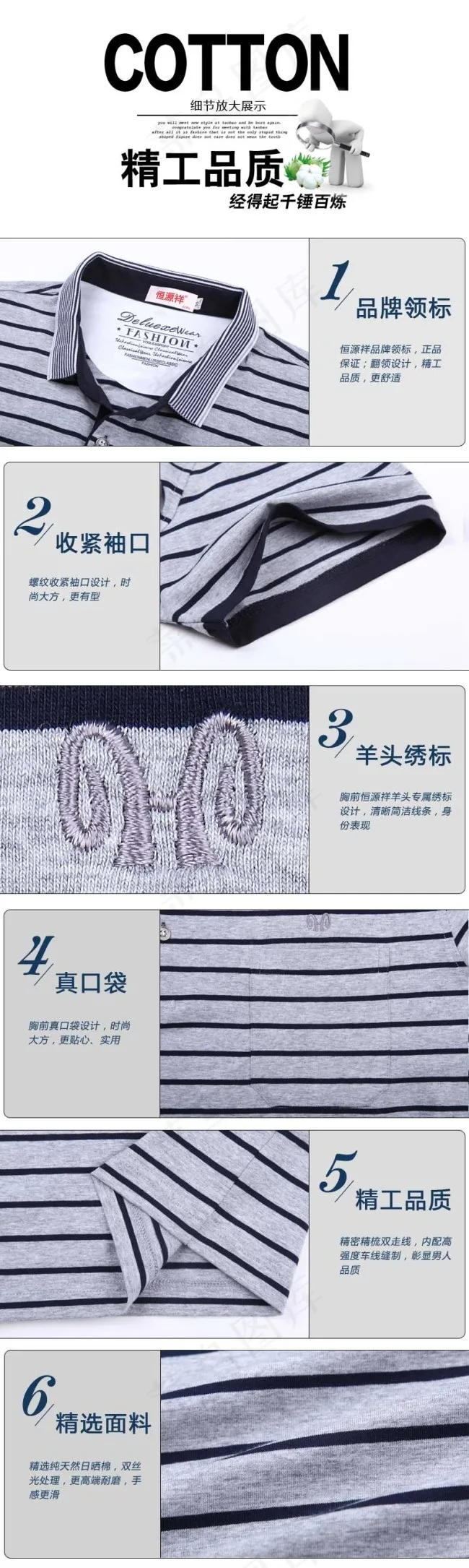 淘宝天猫男装详情页细节展示排版设计(790X2638(DPI:300))psd模版下载