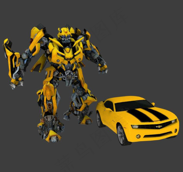 变形金刚大黄蜂3D素材