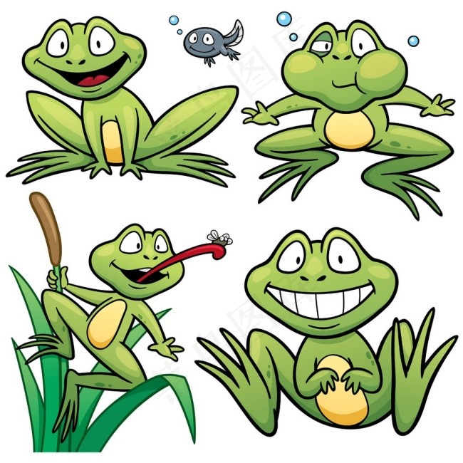 卡通青蛙漫画图片