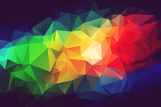 七彩虹色菱形背景图大格式素材