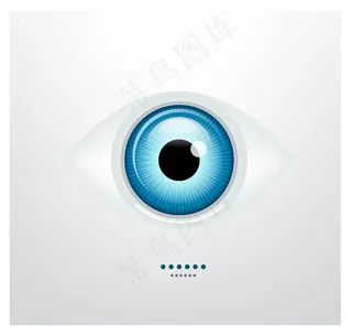 闪亮的蓝色矢量的眼睛