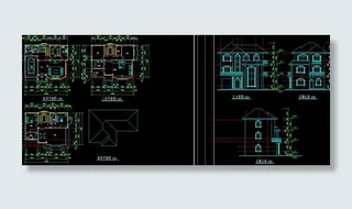 多层别墅建筑图