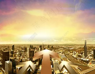 全方位箭头金融出发PSD格式