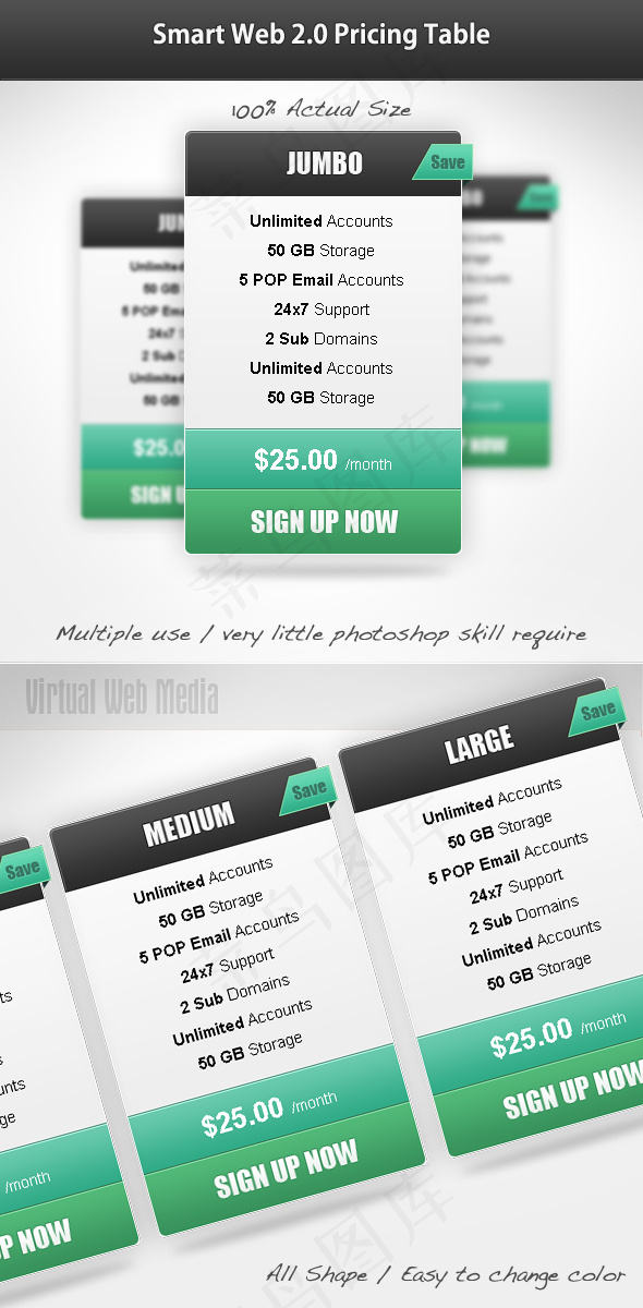 购物网店网页表单PSD分层素